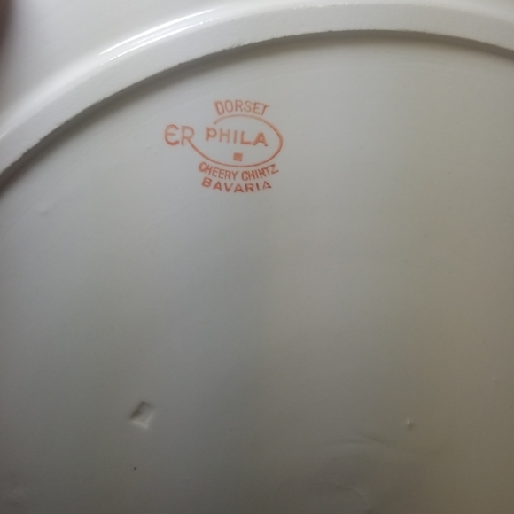 VINTAGE PHILA SUSSEX CHERRY CHINTZ GERMANY FLORAL - Picture 6 of 6